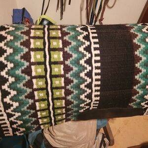 Colorful Geometric Patterned Show Saddle Pad